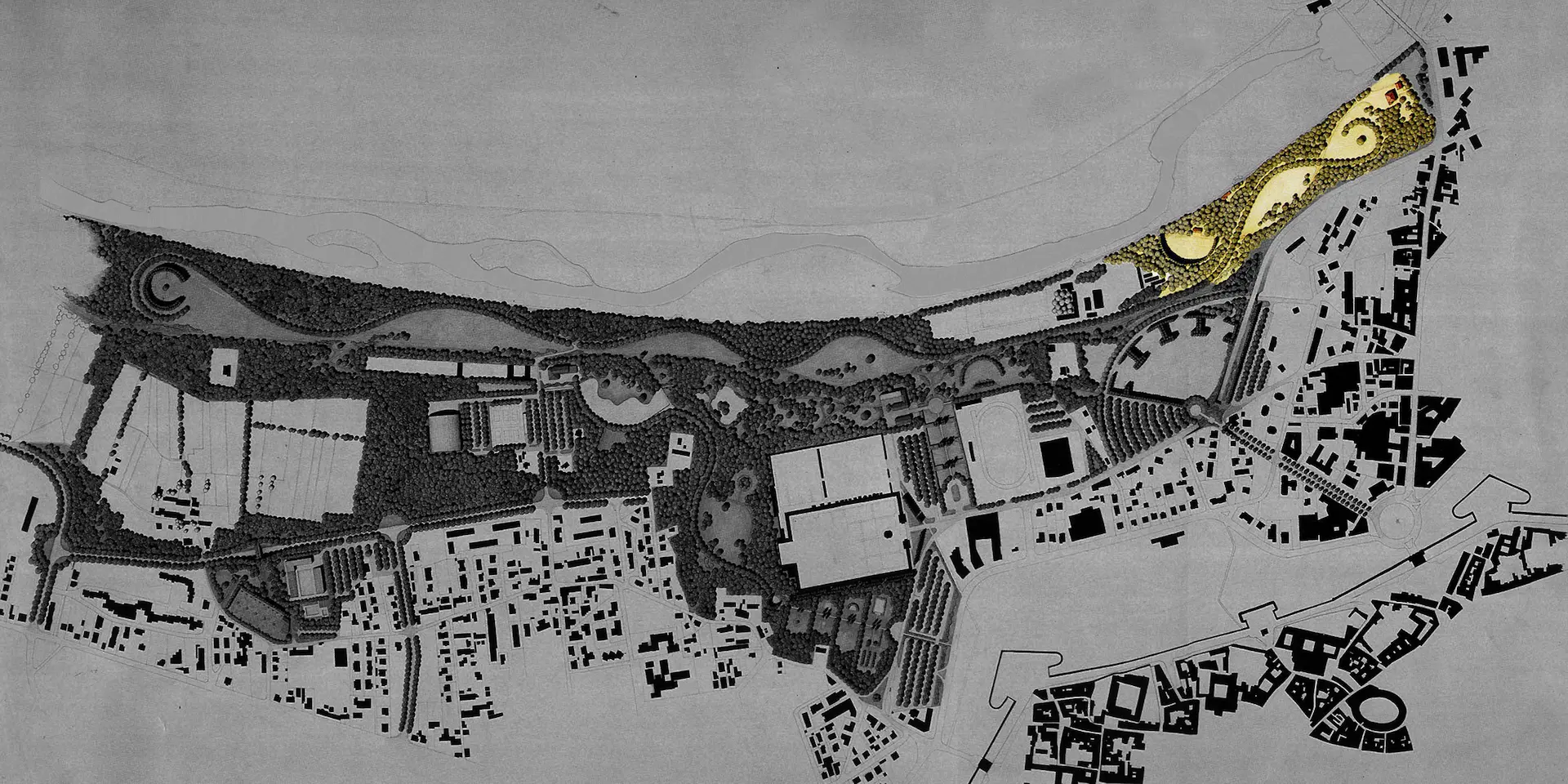 Mappa del  Parco dell'Infinito a Lucca