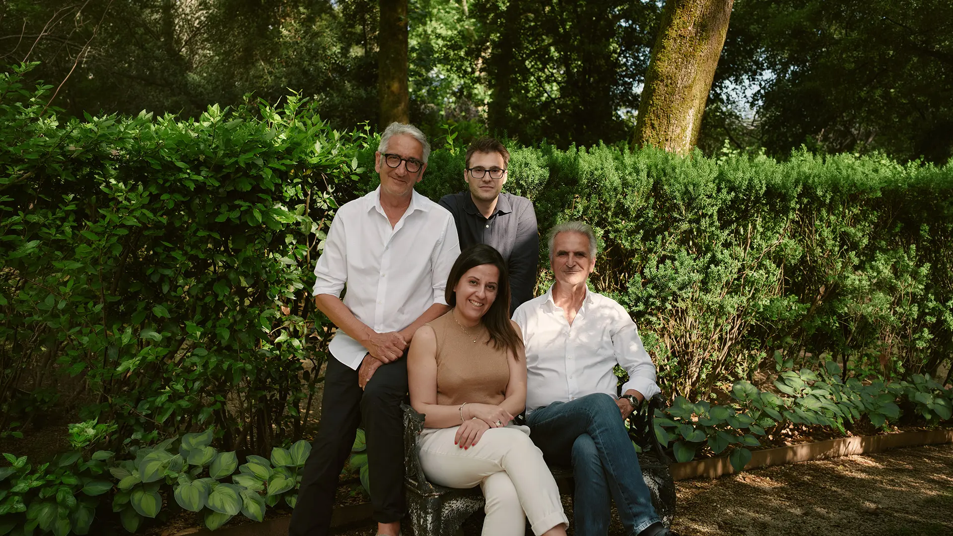 Giuseppe Lunardini e il suo team di architetti del paesaggio